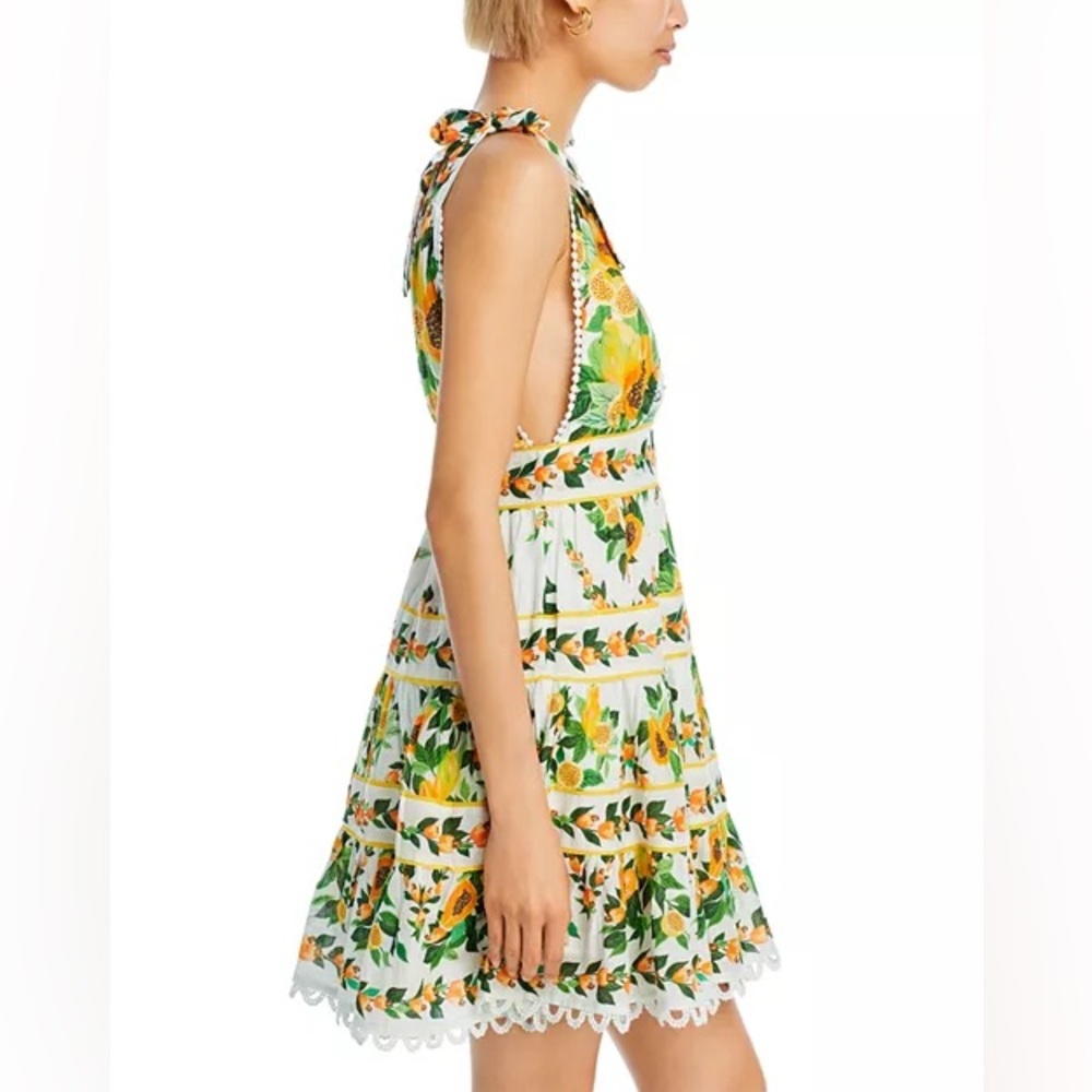 FARM RIO Papaya Salad Tiered Summer Swing Dress - Picture 3 of 16